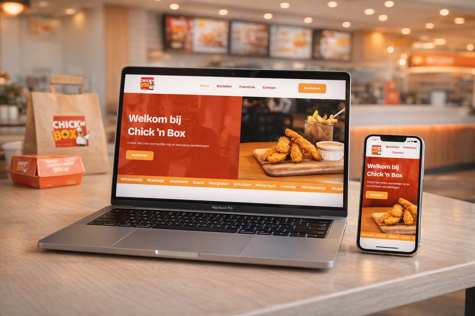 restaurantwebsite met reviews en SEO